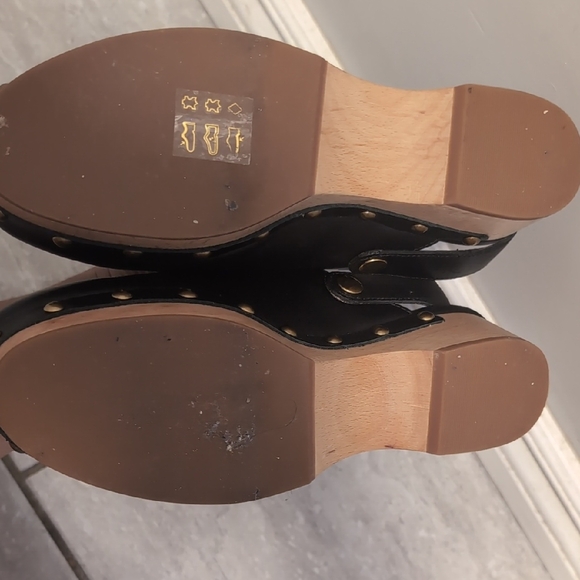 J. Crew Black Leather Clogs - Picture 4 of 4